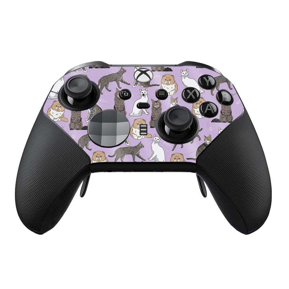 MightySkins Glossy Glitter Skin for Xbox Elite Series 2 Controller - Cat Chaos Design | Protective & Durable High-Gloss Finish | Easy to Apply & Remove | Made in USA | Perfect for Gaming, Customization & Gift Giving
