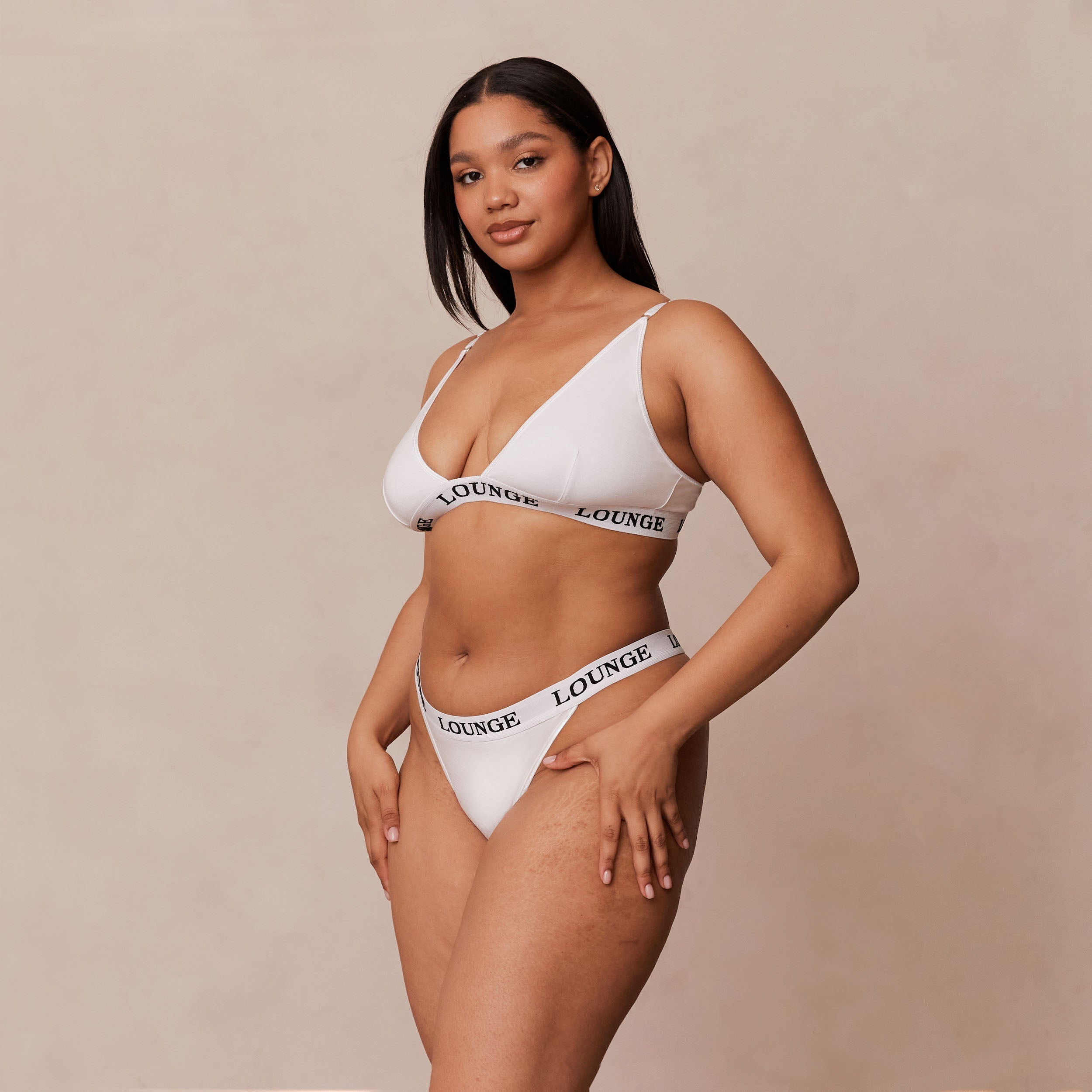 Bamboo Triangle Bra - All White | Eco-Friendly Women's Lingerie | Perfect for Yoga, Lounge & Everyday Wear