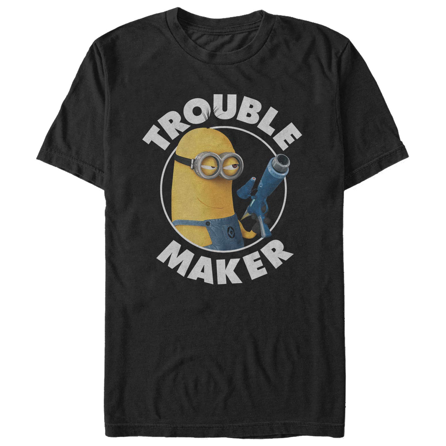 Despicable Me Trouble Maker Graphic T-Shirt for Men - Funny Short Sleeve Cotton Tee - Casual Wear & Movie Fan Gift