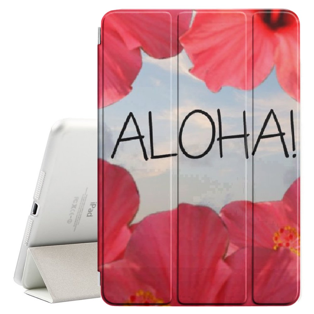 Graphic4You Hawaiian Flower Aloha Ultra Slim Smart Cover Stand with Sleep/Wake Function for Apple iPad Pro 10.5 Inch - Perfect for Travel, Work & Home Use
