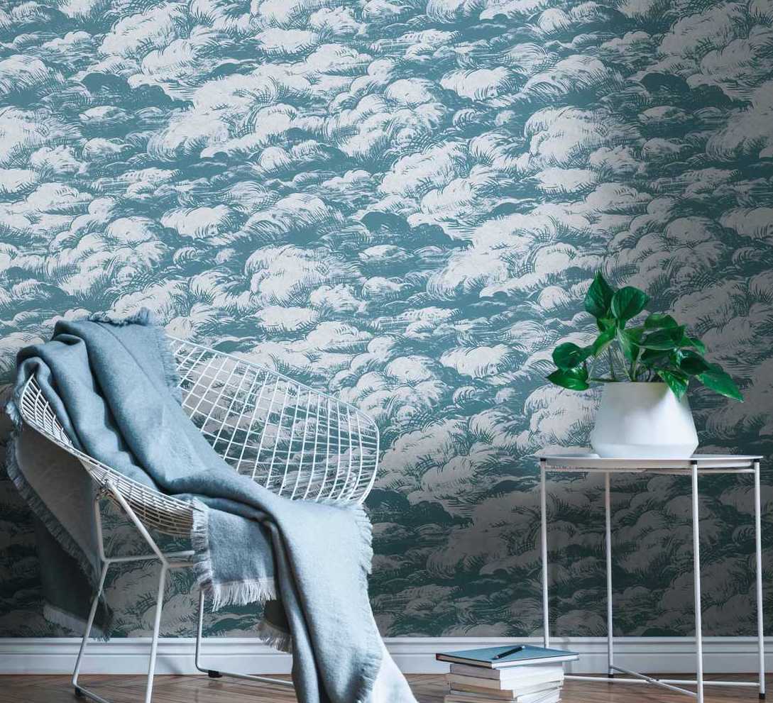 Jungle Chic Clouds Above Wall Art - Tropical Boho Decor for Living Room, Bedroom & Office - Perfect for Home & Office Decor