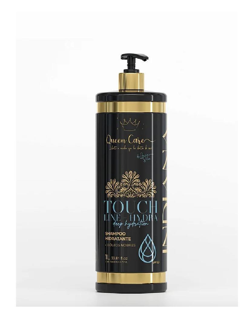 Donna Indiana The Shampoo Touch LINE HYDRA Deep Hydration Shampoo - 1 Liter for Dry & Damaged Hair - Intense Moisturizing & Repair - Professional Salon Quality - Perfect for Daily Use & Hair Treatment at Home