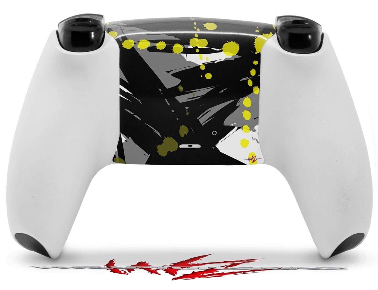 PS5 DualSense Skin Wrap - Abstract Yellow for Gaming & Protection