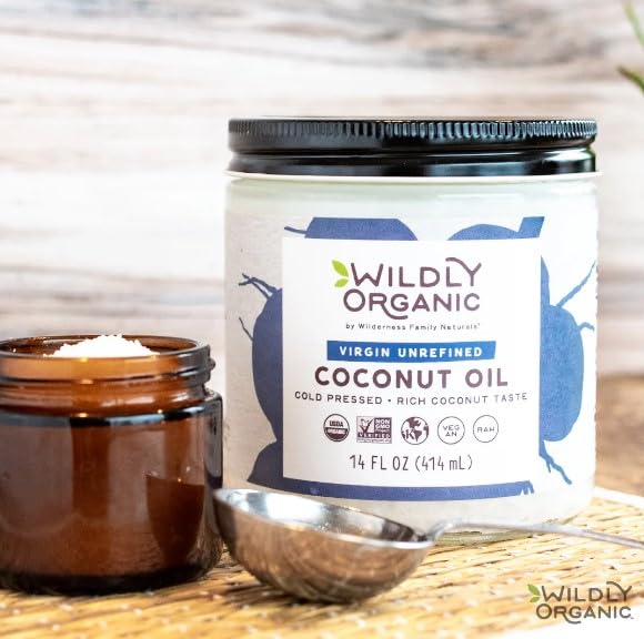 Organic Coconut Oil 3-Pack (14 Fl Oz Glass Jars) - Refined, Raw Unrefined Centrifuge Extracted & Cold Pressed - Non-GMO, Vegan, Pet Safe - Perfect for Cooking, Baking, Hair Care, Skin Care & Smoothies | Ideal for Healthy Recipes, DIY Beauty & Natural Pet Care