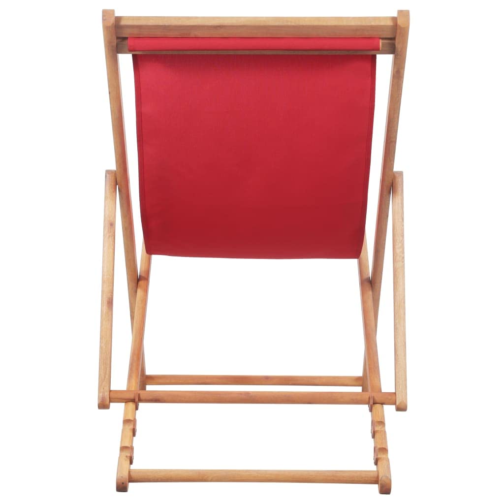 CHARMMA Folding Beach Chair with Wooden Frame - Lightweight 5.4KG, Portable Outdoor Lounge Chair for Beach, Camping, Picnic and Backyard Relaxation