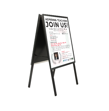 18x36 A-Frame Sign Holder with Security Screws - 1 1/4