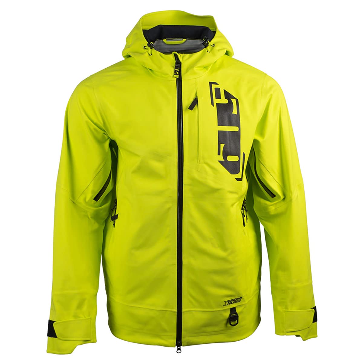 Stoke Jacket Shell - Waterproof & Lightweight Outdoor Jacket (Acid Green, Medium) - Perfect for Hiking, Camping & Adventure Travel