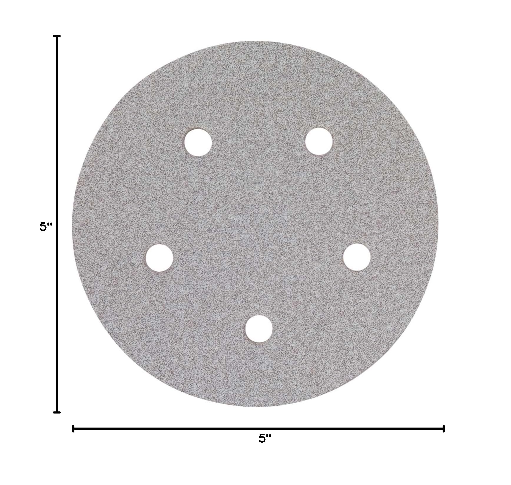 Norton 66261131578 5-Inch A2750P Aluminum Oxide Hook & Loop Vacuum Discs - Fine P220 Grit (100-Pack) - Ideal for Sanding Wood, Metal & Auto Body Surfaces