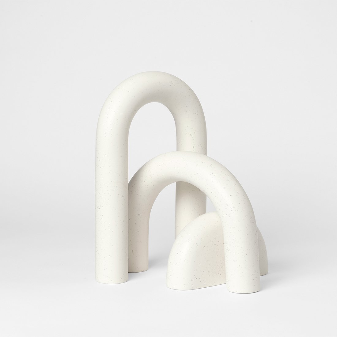 KRISTINA DAM STUDIO Cupola Sculpture - Minimalist Off White Home Decor for Living Room, Bedroom & Office | Modern Nordic Design Art Piece