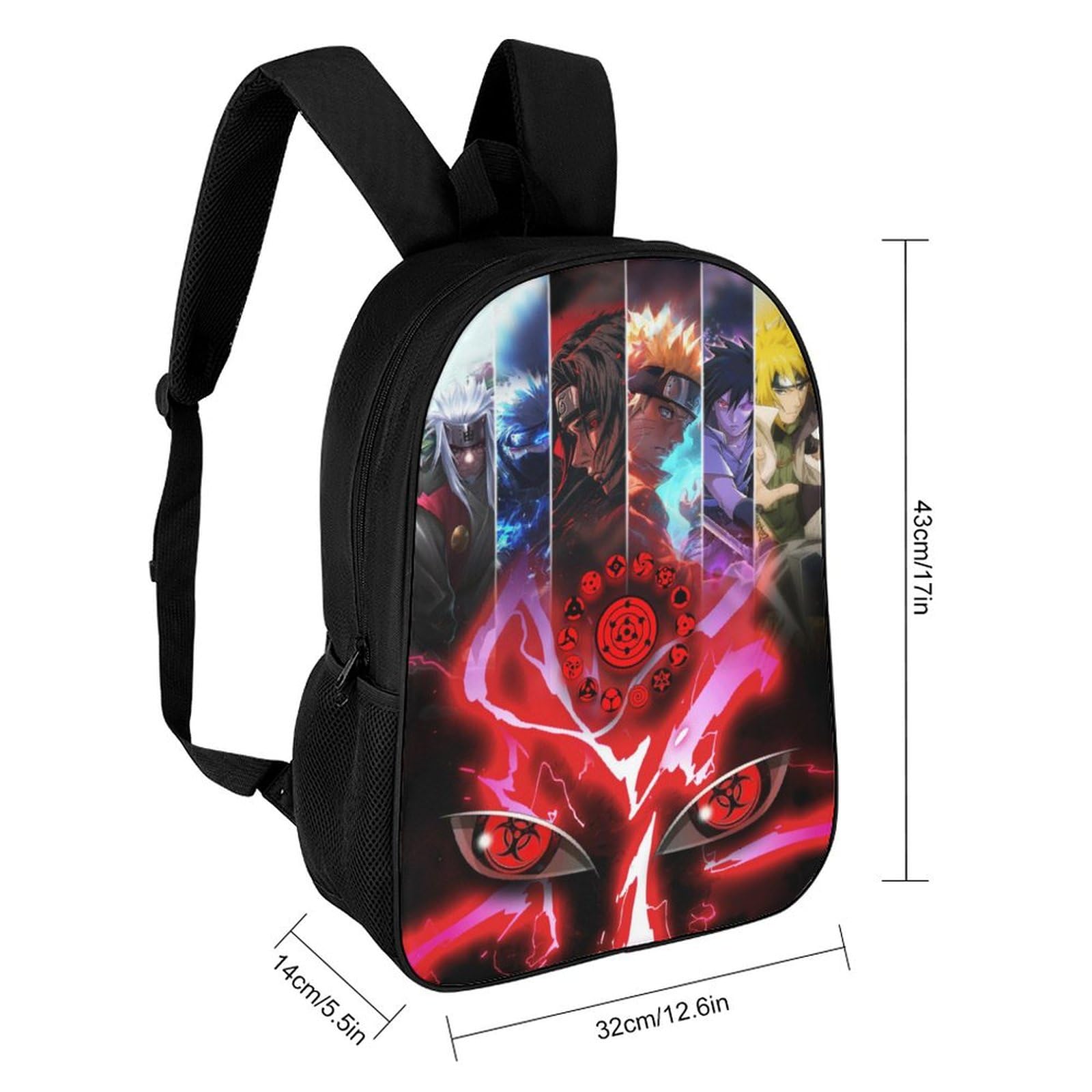 3D Printing Cartoon Anime Backpack - 17 Inch Travel Daypack for School, Sports & Outdoor Adventures (Style B) - Lightweight & Durable Laptop Backpack for Kids & Teens
