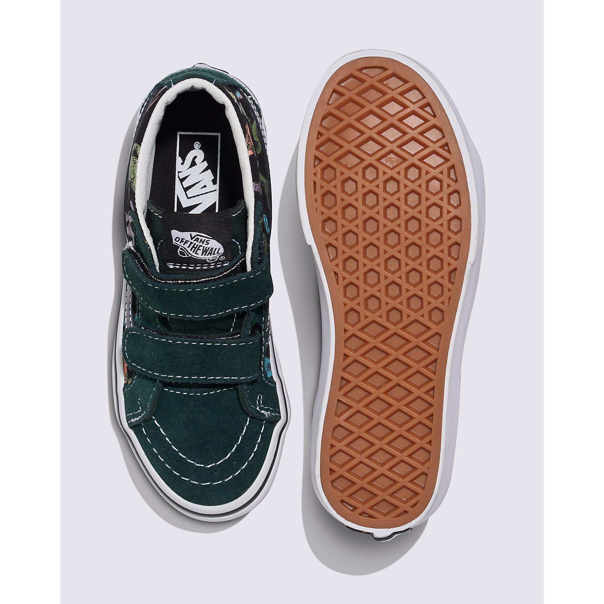 Vans Kids Sk8 Mid Reissue V Glow Shoes - Light Up Sneakers for Boys & Girls - Perfect for School, Playground & Nighttime Activities