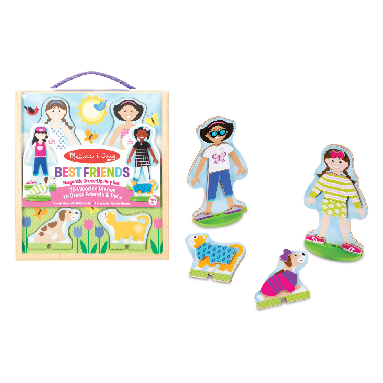 Best Friends Magnetic Dress Up Play Set - Fun and Interactive Pretend Play Toy for Kids - Perfect for Birthday Gifts, Playdates, and Creative Role-Playing Activities