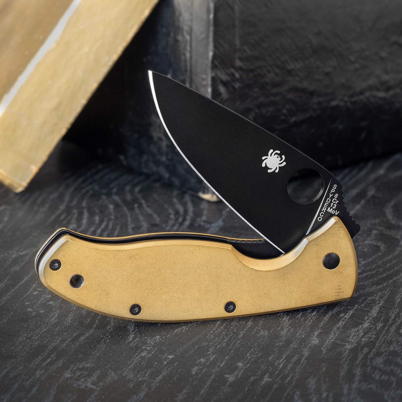 Flytanium Titanium Replacement Scales for Spyderco Tenacious Folding Knife - Lightweight & Durable EDC Upgrade for Outdoor, Camping, and Everyday Carry