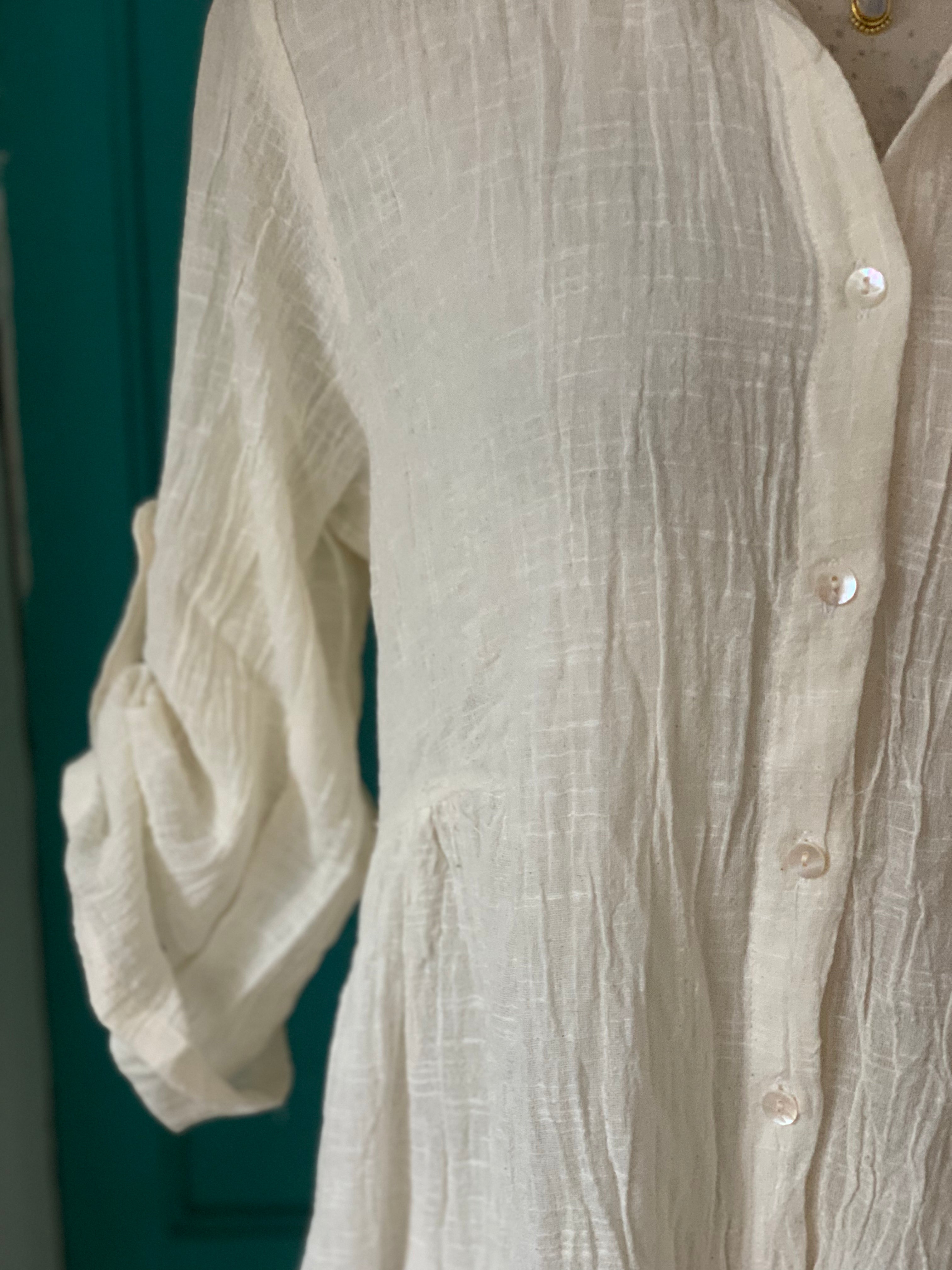 Elegant Off-White City Dress for Women | Casual & Formal Wear | Perfect for Office, Date Night & Summer Outings