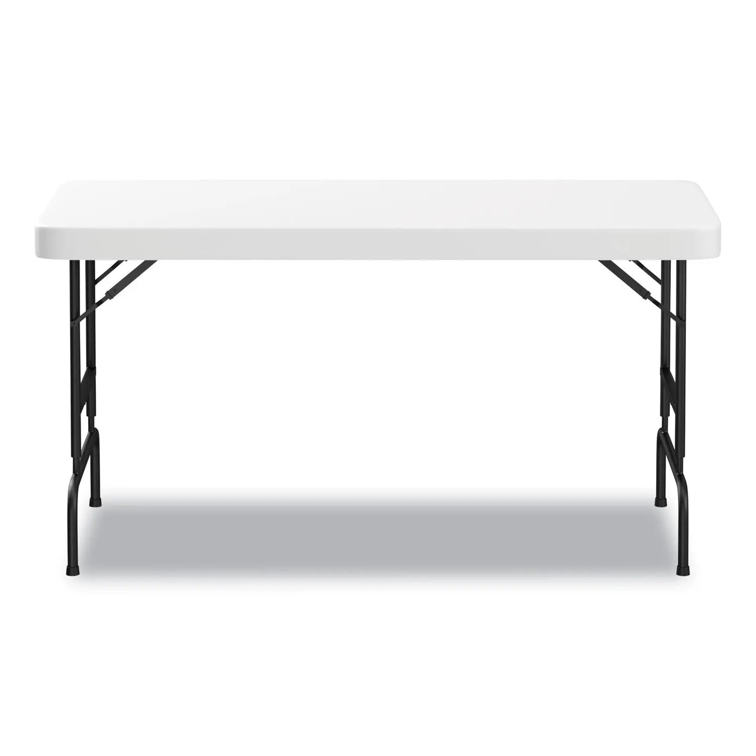 Alera® Adjustable Height White Plastic Folding Table - 72