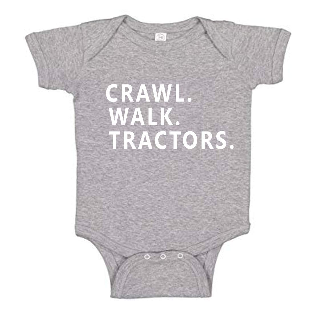 Baby Boys' Crawl Walk Tractor Romper Outfit - Soft Cotton Jumpsuit for Infants & Toddlers | Perfect for Playtime, First Steps & Outdoor Adventures