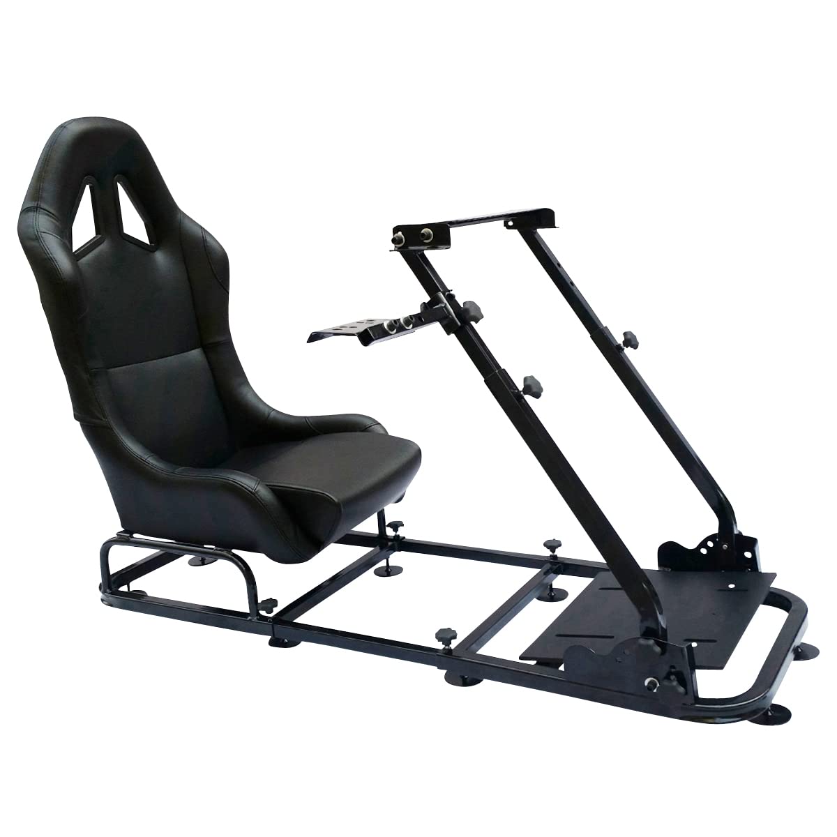 Premium Black Faux Leather Gaming Chair for PC & Console Gamers - Ergonomic Design for Long Gaming Sessions & Office Work