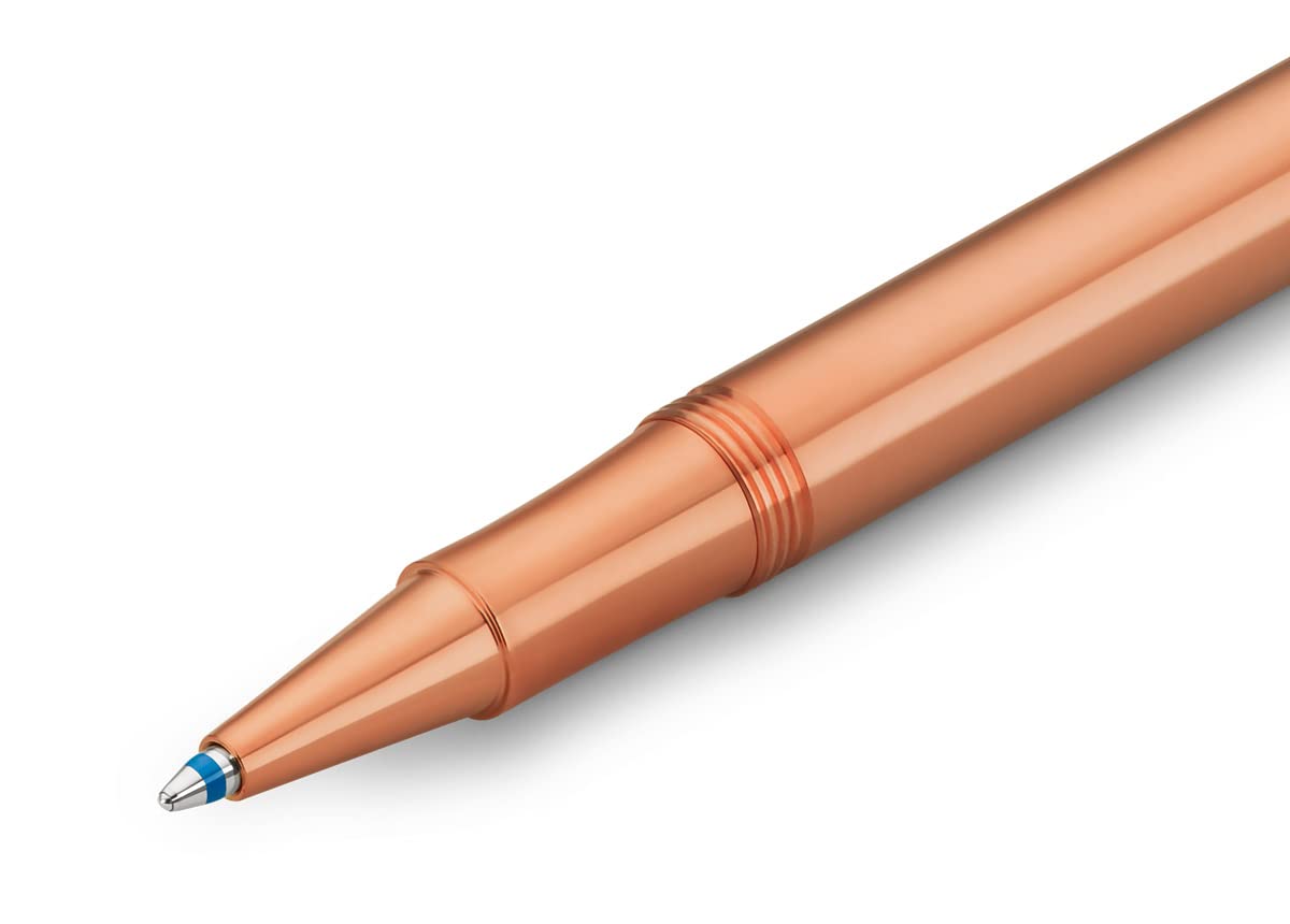 Kaweco LILIPUT Copper Ballpoint Pen with Retractable Cap | D1 Refillable Metal Pen (13cm) in Gift Tin Box | Premium Office & Travel Writing Instrument for Professionals & Students