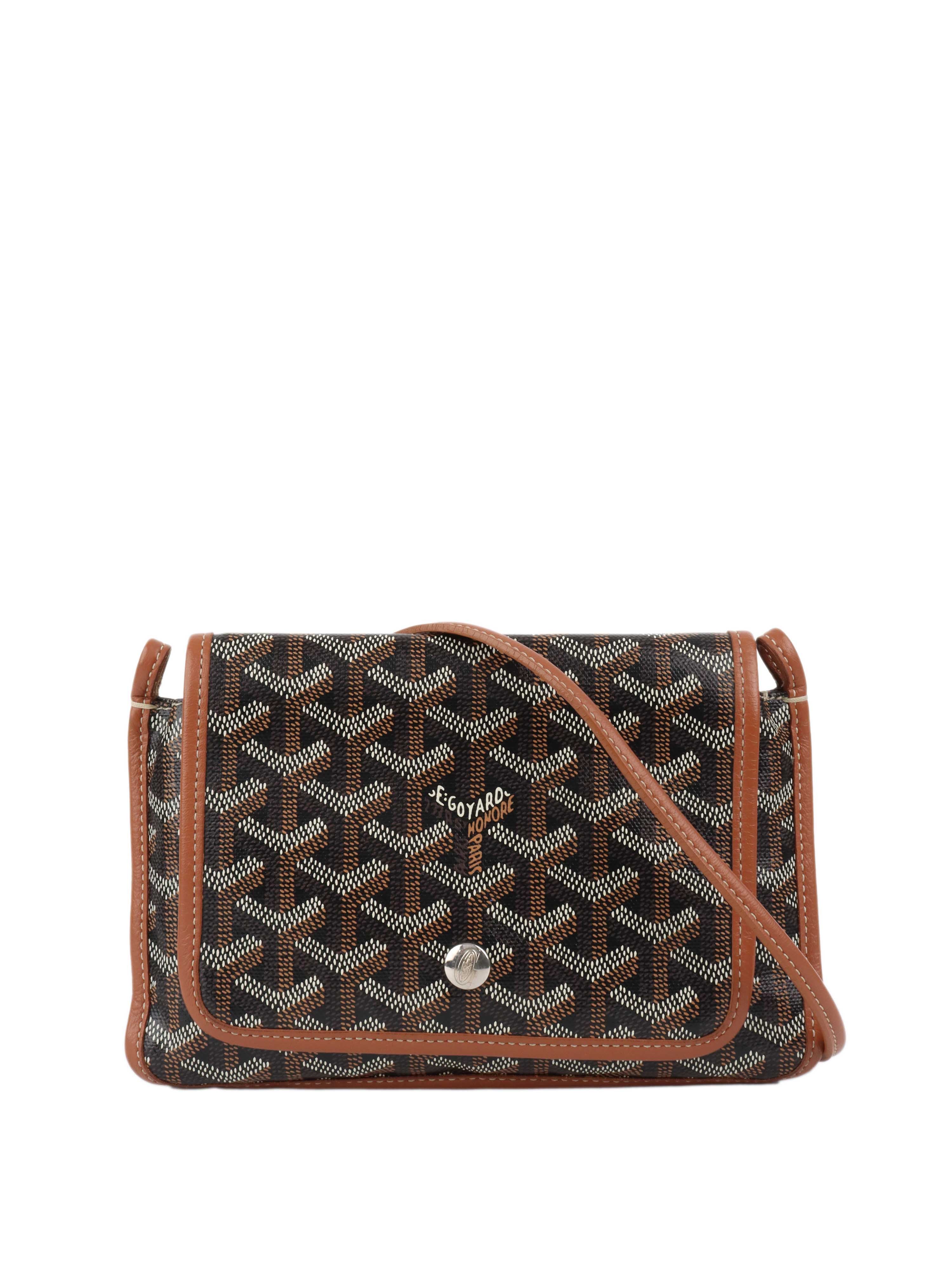 Goyard Black & Tan Plumet Pocket Wallet for Men | Luxury Leather Card Holder | Slim Bifold Wallet for Everyday Use & Travel