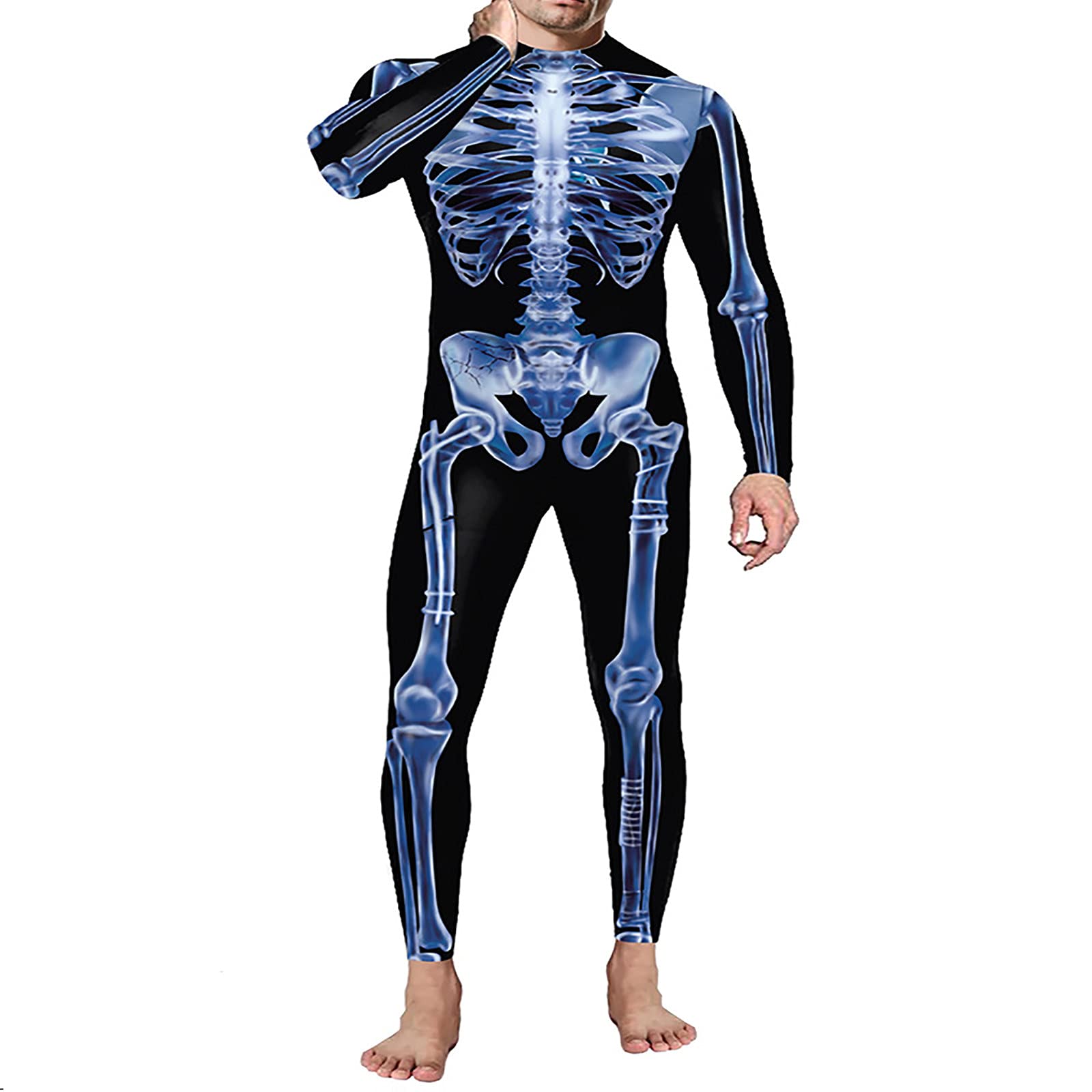 3D Printed Halloween Pajama Pants for Men - One-Piece Costume with Digital Design - Perfect for Halloween Parties, Cosplay & Themed Events