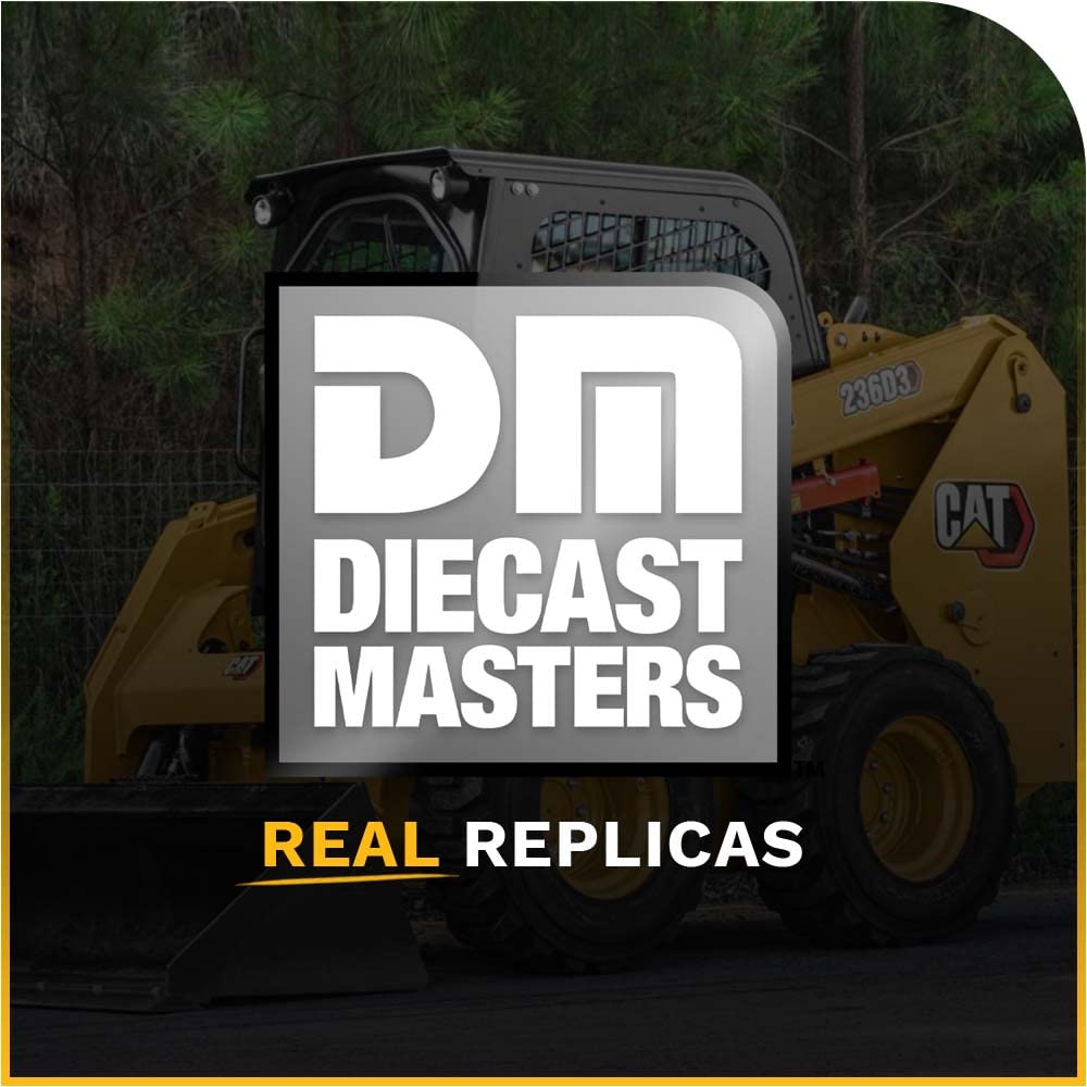 Diecast Masters 1:16 Scale Radio Control Cat 272D3 Skid Steer Loader with 4 Interchangeable Attachments (Bucket, Auger, Forks, Broom) - Premium RC Construction Toy for Collectors & Kids | Ideal for Construction Play, Display, and Remote Control Fun