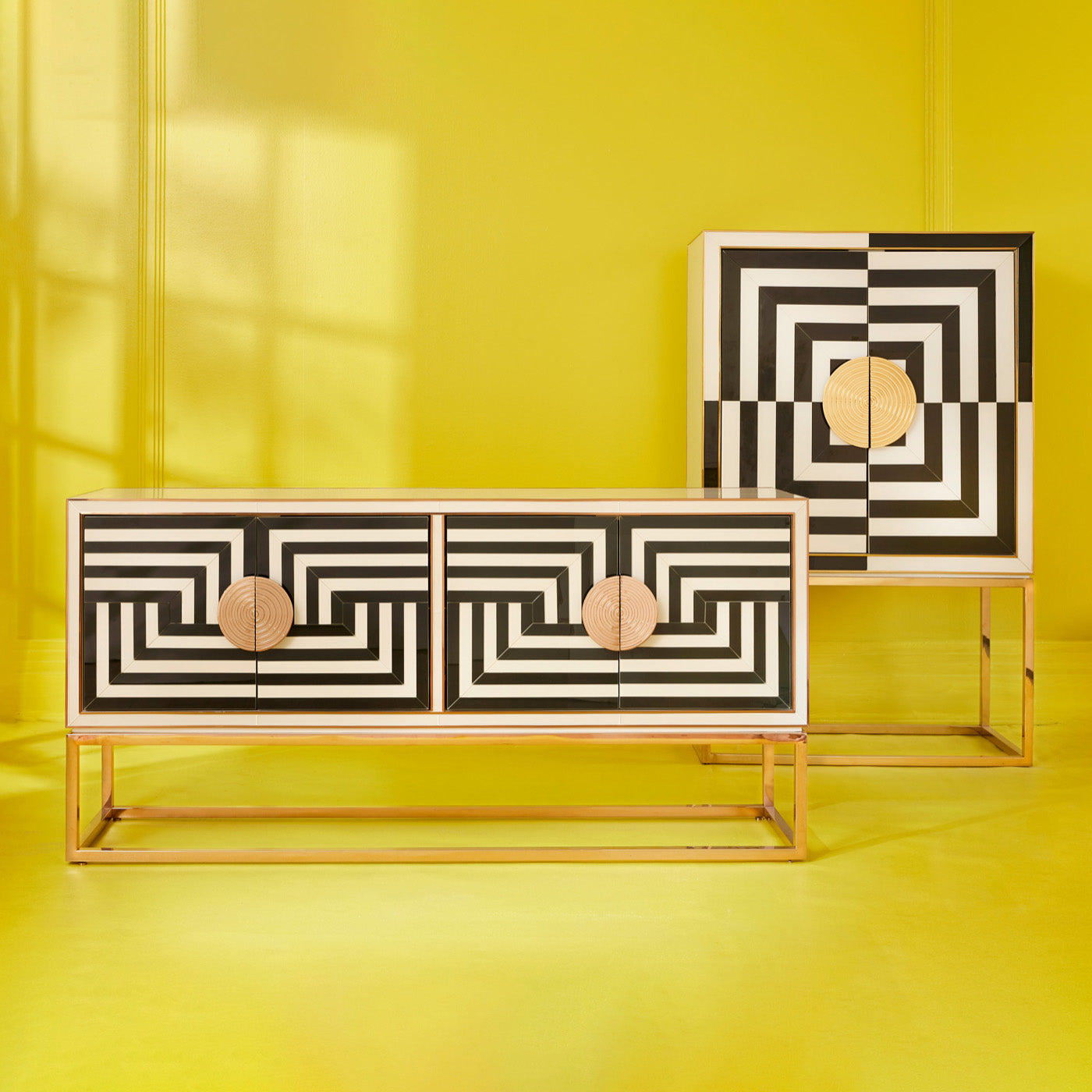 Op Art Bar - Modern Abstract Wall Decor for Living Room, Bedroom & Office - Unique Handmade 3D Art Piece for Home & Office Decor