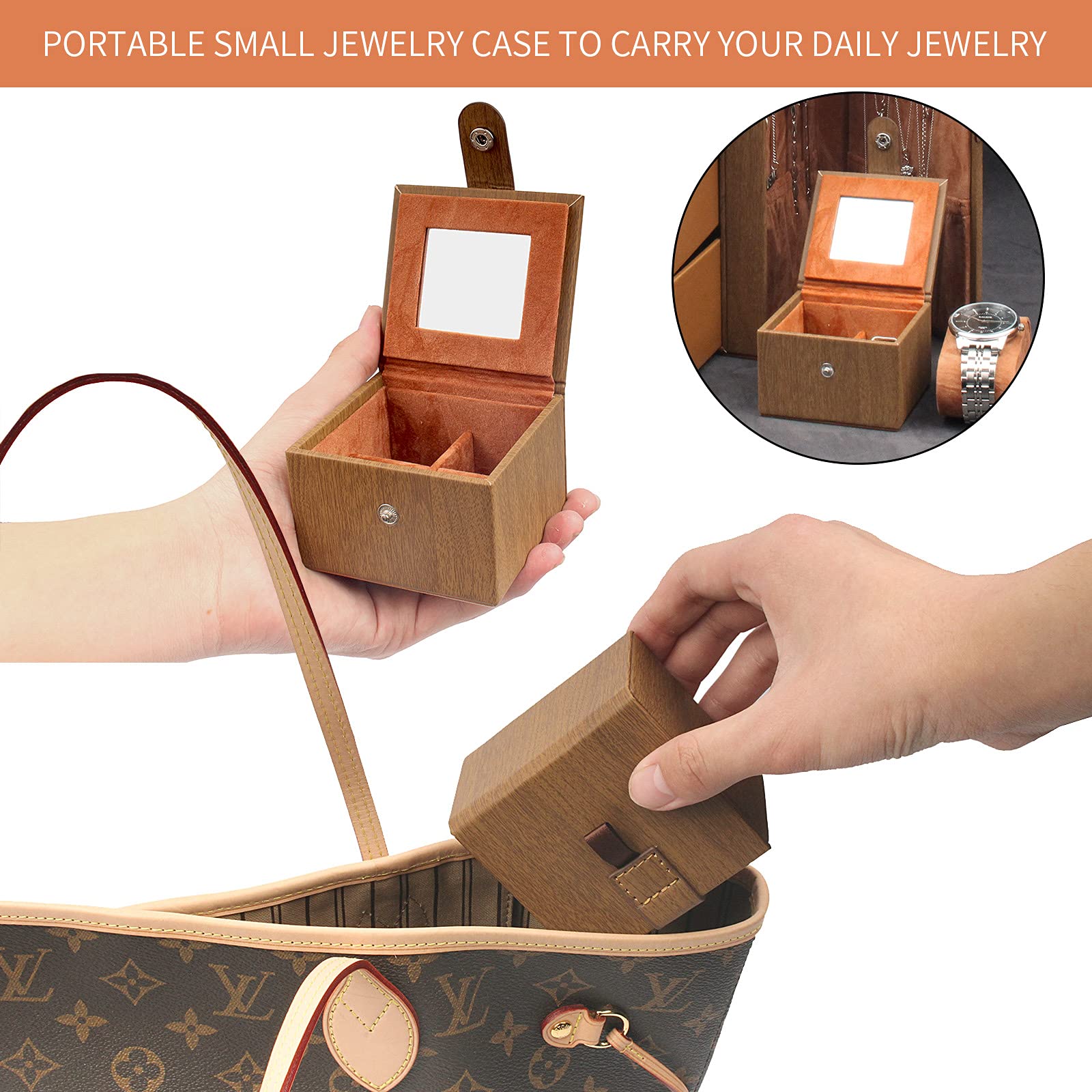 6-Tier Jewelry Organizer Box with Mirror & Lock - Perfect Gift for Women