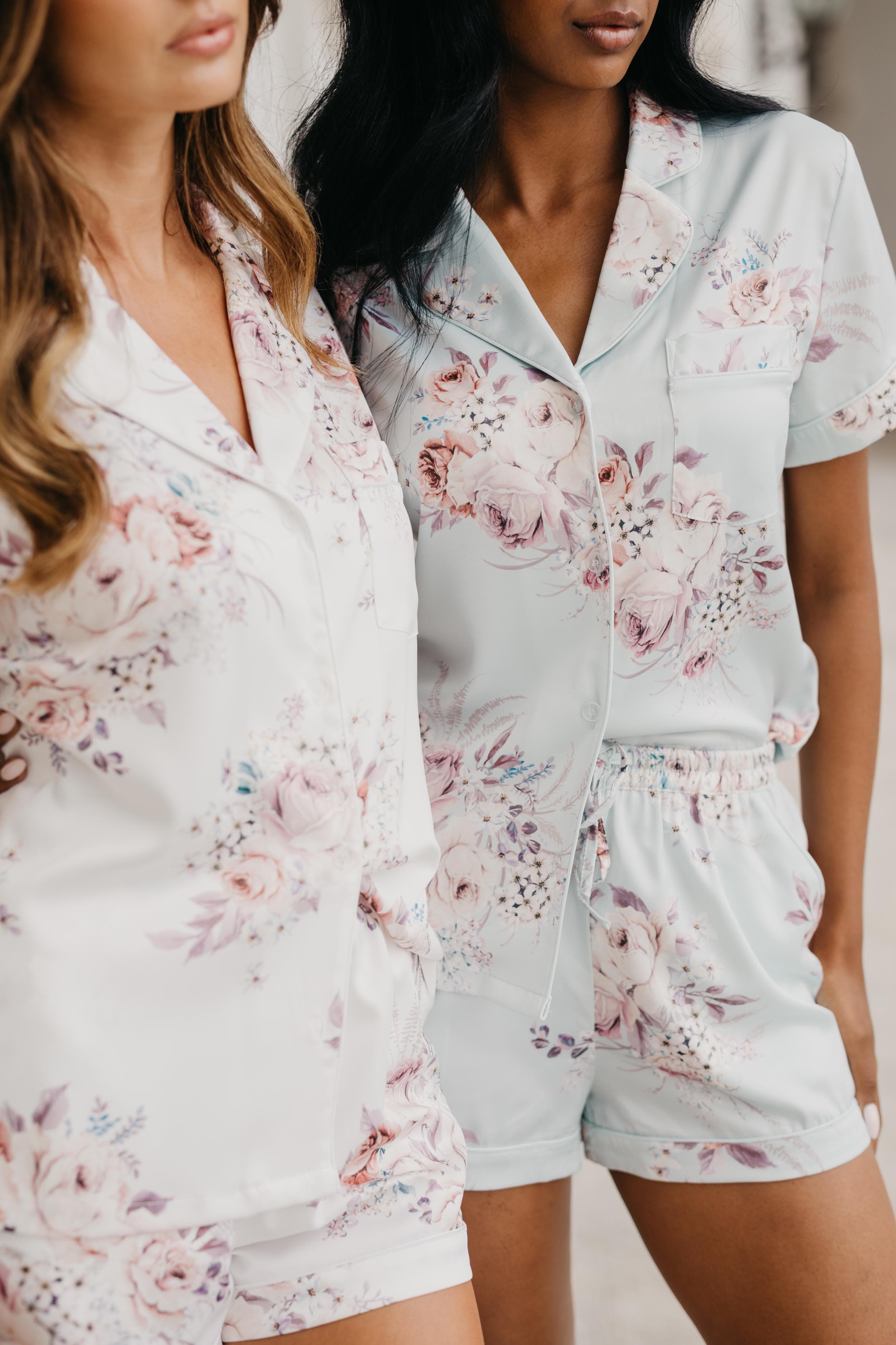 Andrea Rose Mist Pajama Set for Women - Soft & Comfortable Sleepwear, Loungewear for Relaxing at Home or Traveling