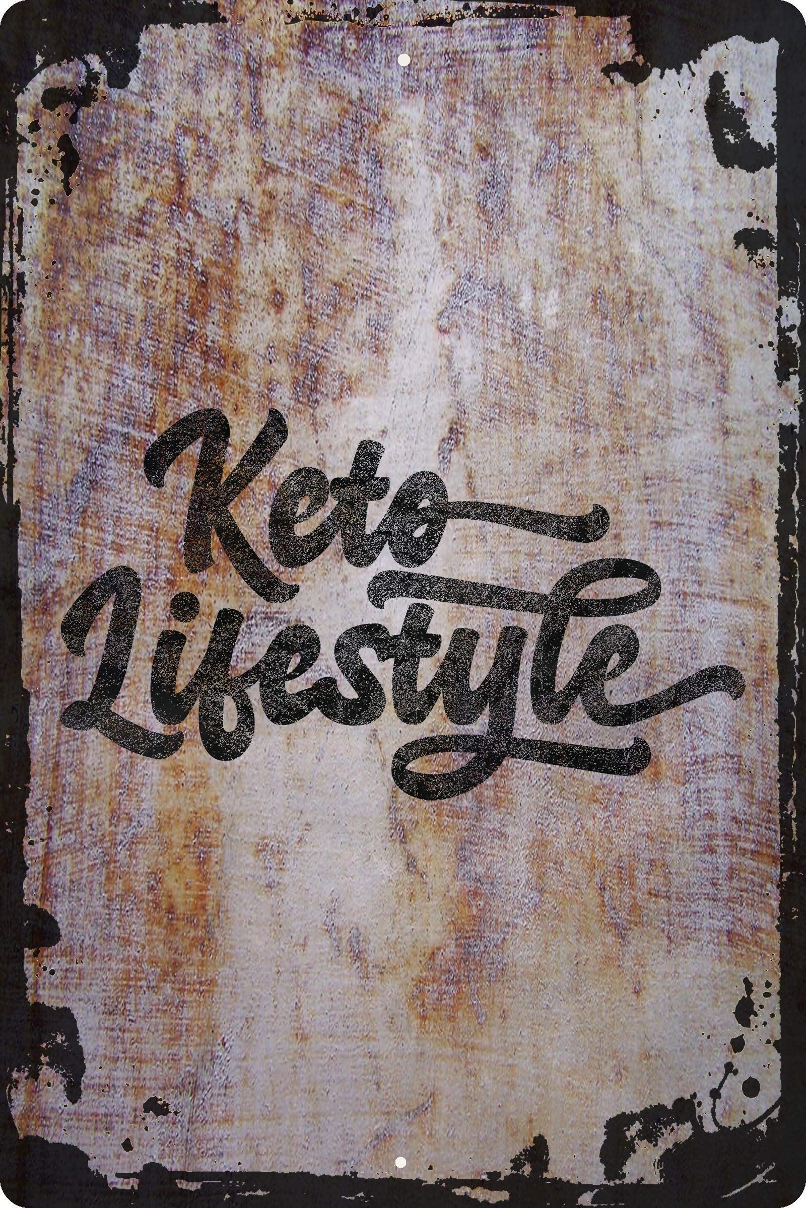 Keto Diet Wall Sign - Funny Inspirational Home & Gym Decor for Health & Fitness Enthusiasts | Perfect Gift for Keto Lovers & Office Decor
