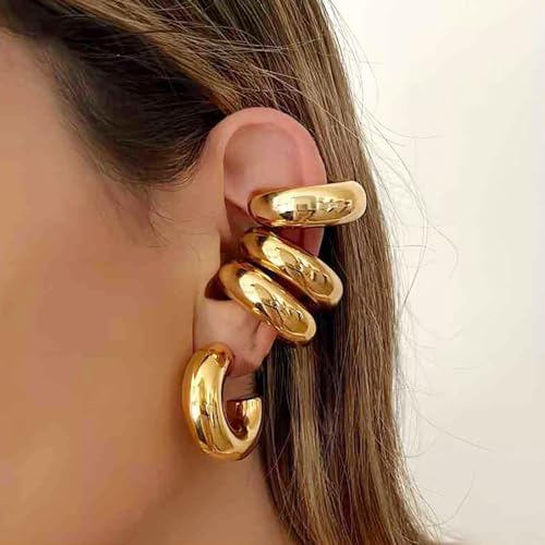 E2:chunky ear cuff-4pcs