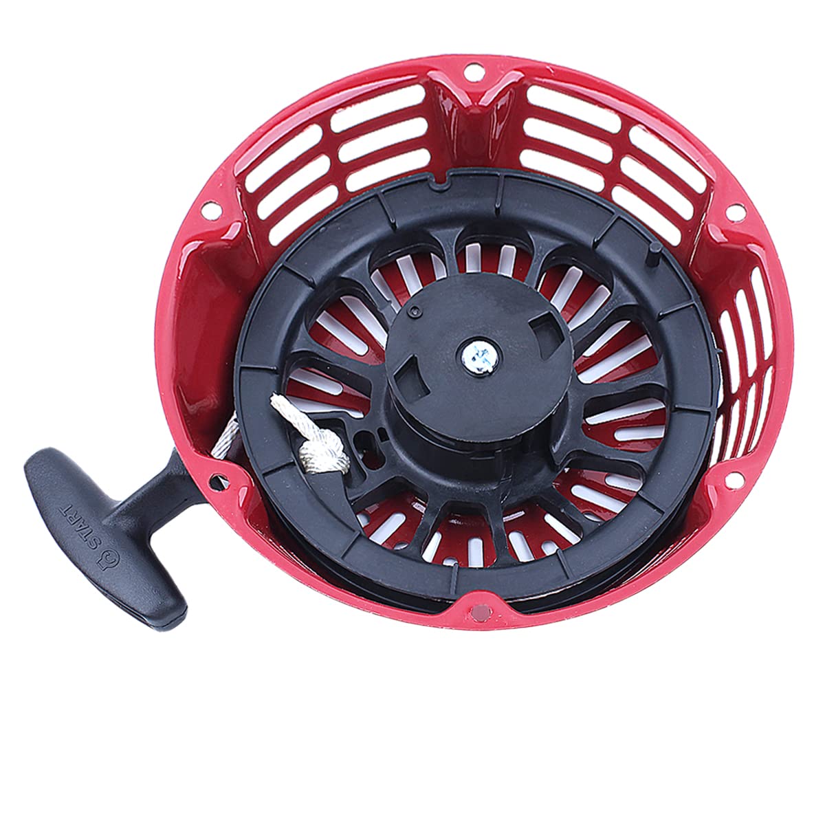 Honda GX340 GX390 11HP 13HP Engine Ignition Switch Recoil Starter Shroud Cooling Fan Cover with Flywheel Fan & Charg Coil (19610-ZE3-700ZB, 19511-ZE3-000) - Replacement Part for Small Engine Repair & Maintenance