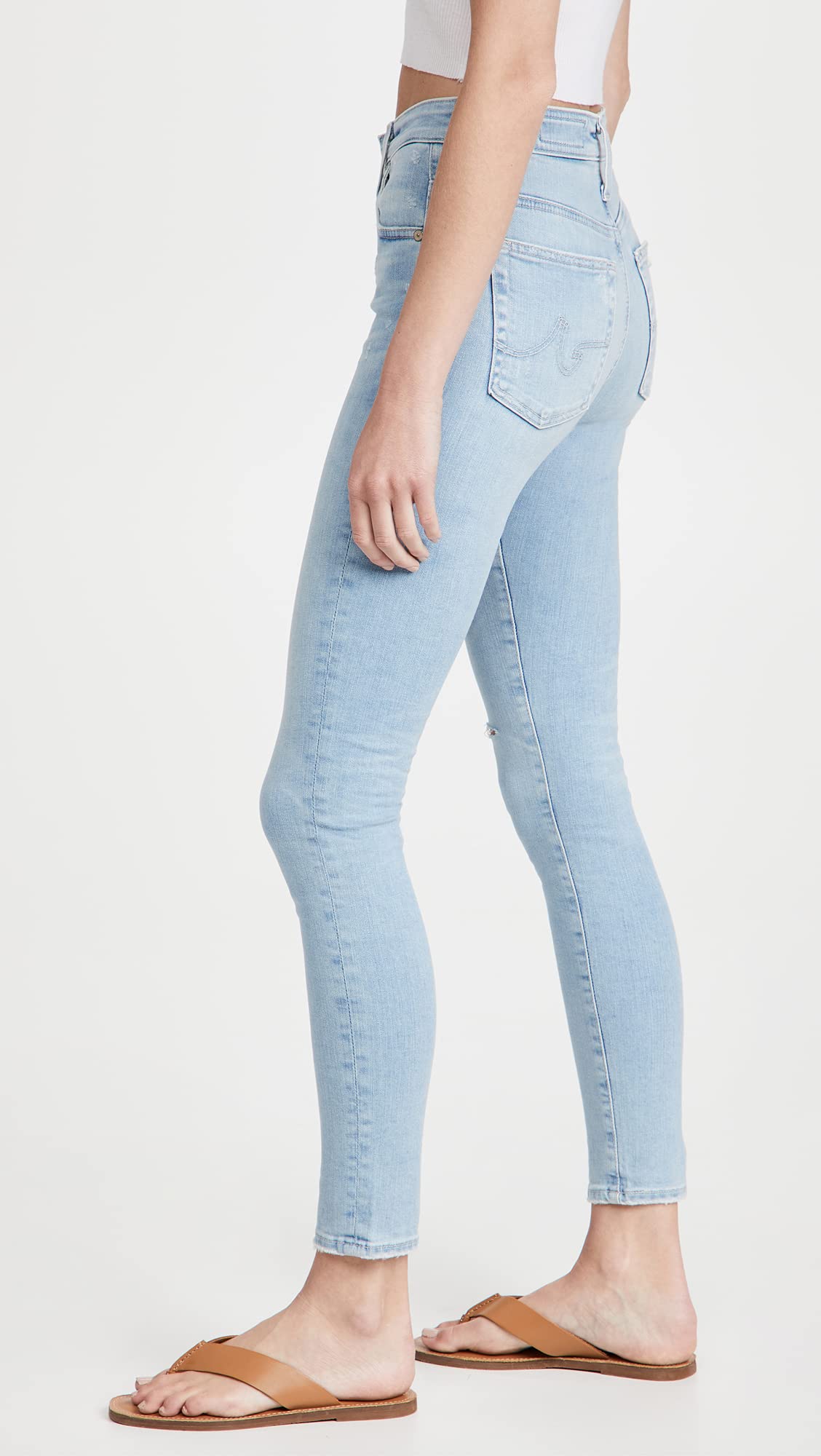 AG Adriano Goldschmied Women's The Farrah Skinny Jeans - High Waist Stretch Denim Pants for Everyday Wear & Night Out