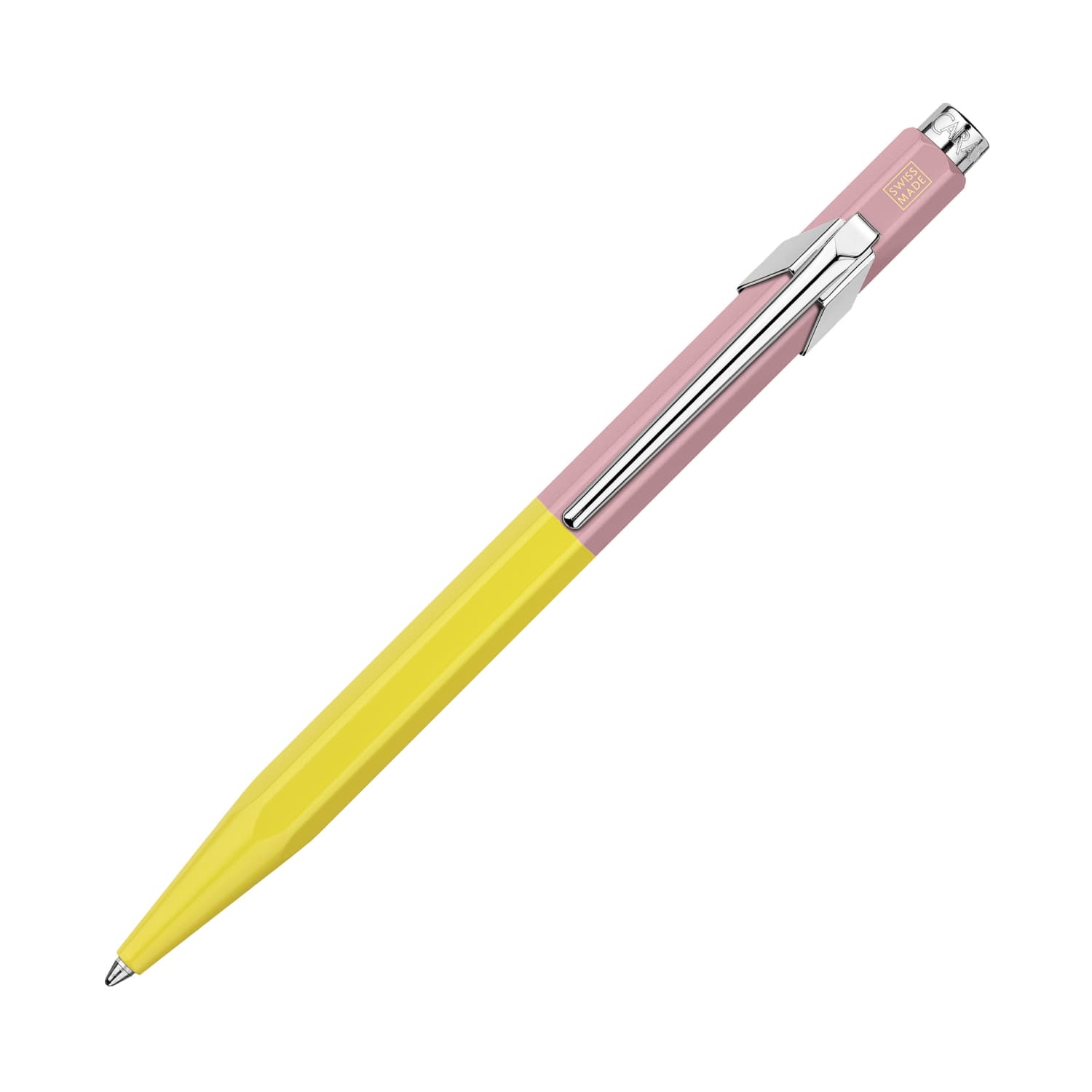 Caran d'Ache 849 Paul Smith Limited Edition Ballpoint Pen - Chartreuse & Rose Color - Premium Swiss Writing Instrument for Office, Gift & Collectors