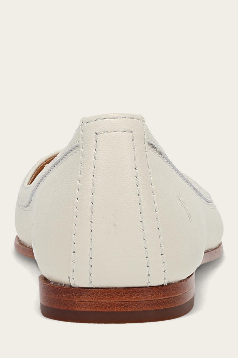 Carson Ballet White Flat Shoes for Women - Comfortable Dance Shoes for Ballet, Jazz, and Modern Dance - Perfect for Dance Classes, Performances, and Practice