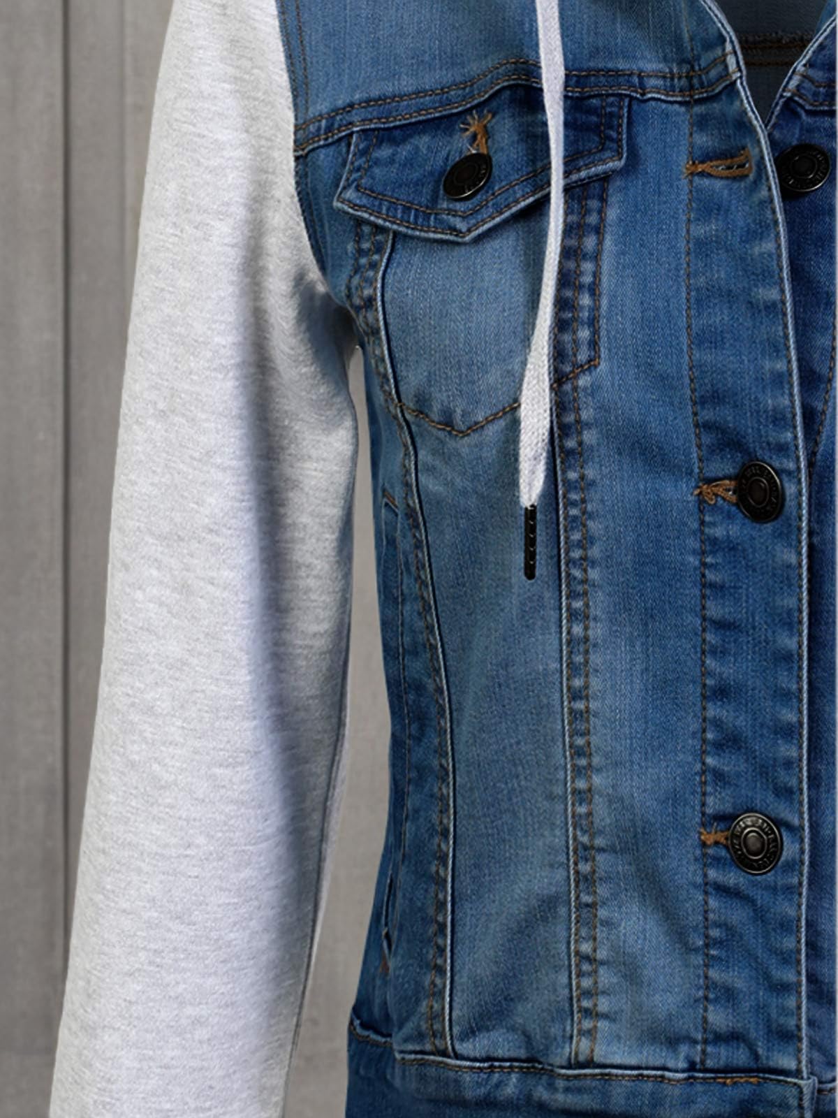 Olivia Women's Classic Casual Hooded Denim Jacket - Stylish Lightweight Denim Coat for Everyday Wear | Perfect for Spring Outfits, Weekend Errands & Coffee Dates