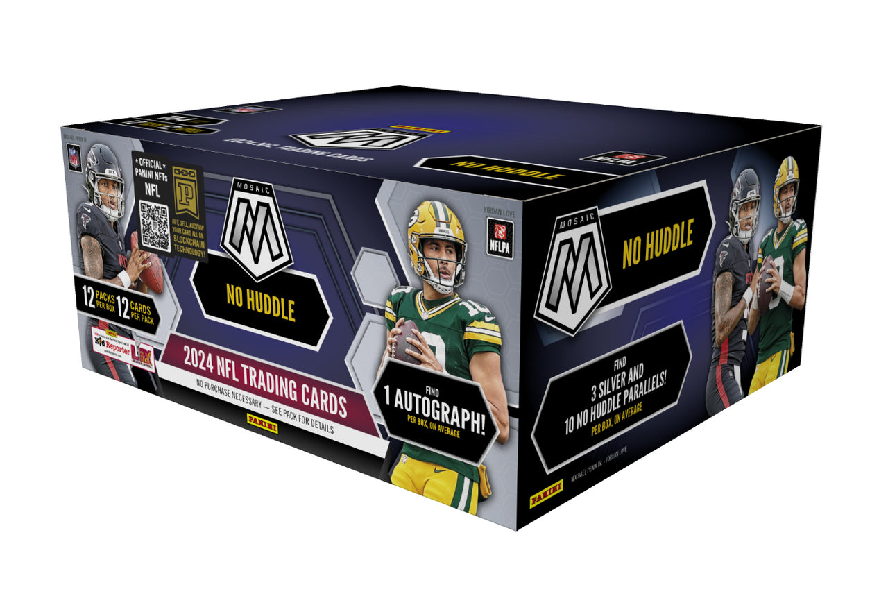 2024 Panini Mosaic Football No Huddle Box - Premium Trading Cards Collection for NFL Fans | Perfect for Collectors, Investors & Fantasy Football Enthusiasts