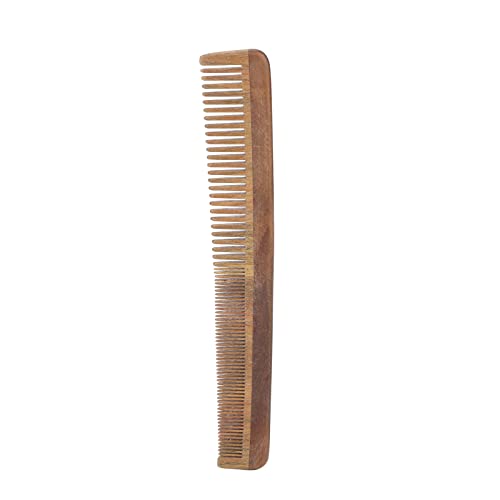 Premium Sandalwood Beard Comb for Men - Wide & Fine Teeth Wooden Comb for Hair & Facial Hair, Tangle-Free Grooming - Perfect for Travel, Home & Salon Use