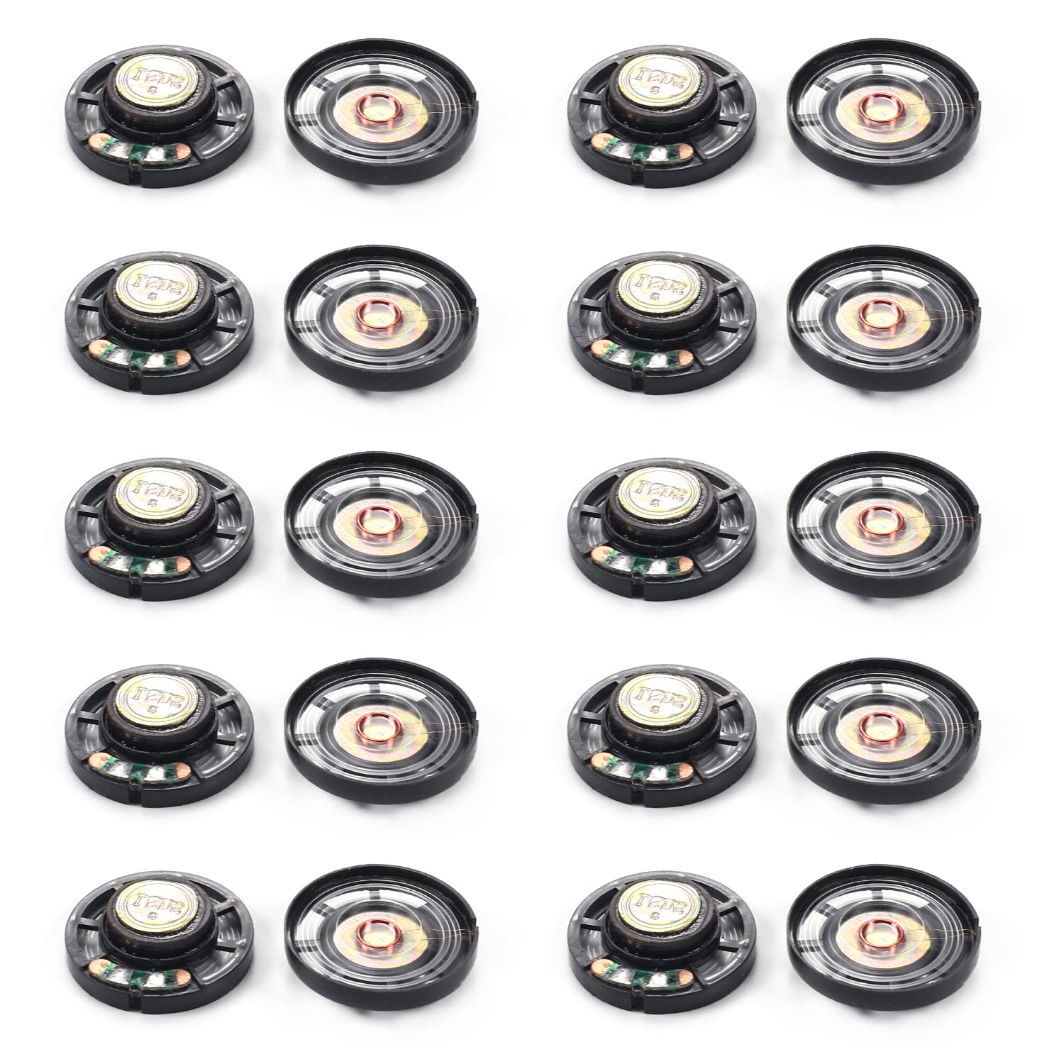20Pcs 0.25W 8 Ohm 29mm Round DIY Mini Speakers - Replacement Loudspeakers for Small Electronics Projects | Perfect for DIY Audio, Science Experiments & Electronic Repair