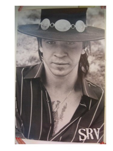 Stevie Ray Vaughan Vintage Poster - SRV Face Shot Wall Art for Music Lovers - Perfect for Bedroom, Living Room & Music Studio Decor