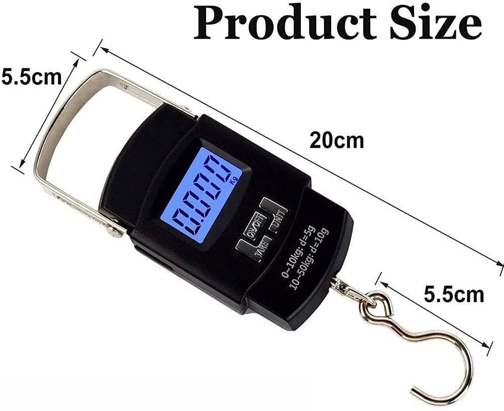 **Portable Digital Luggage Scale - Hanging Baggage Scale for Travel, Suitcases & Backpacks | Perfect for Airports, Family Trips, Shopping & Outdoor Activities (Fishing, Camping, Hiking)**
