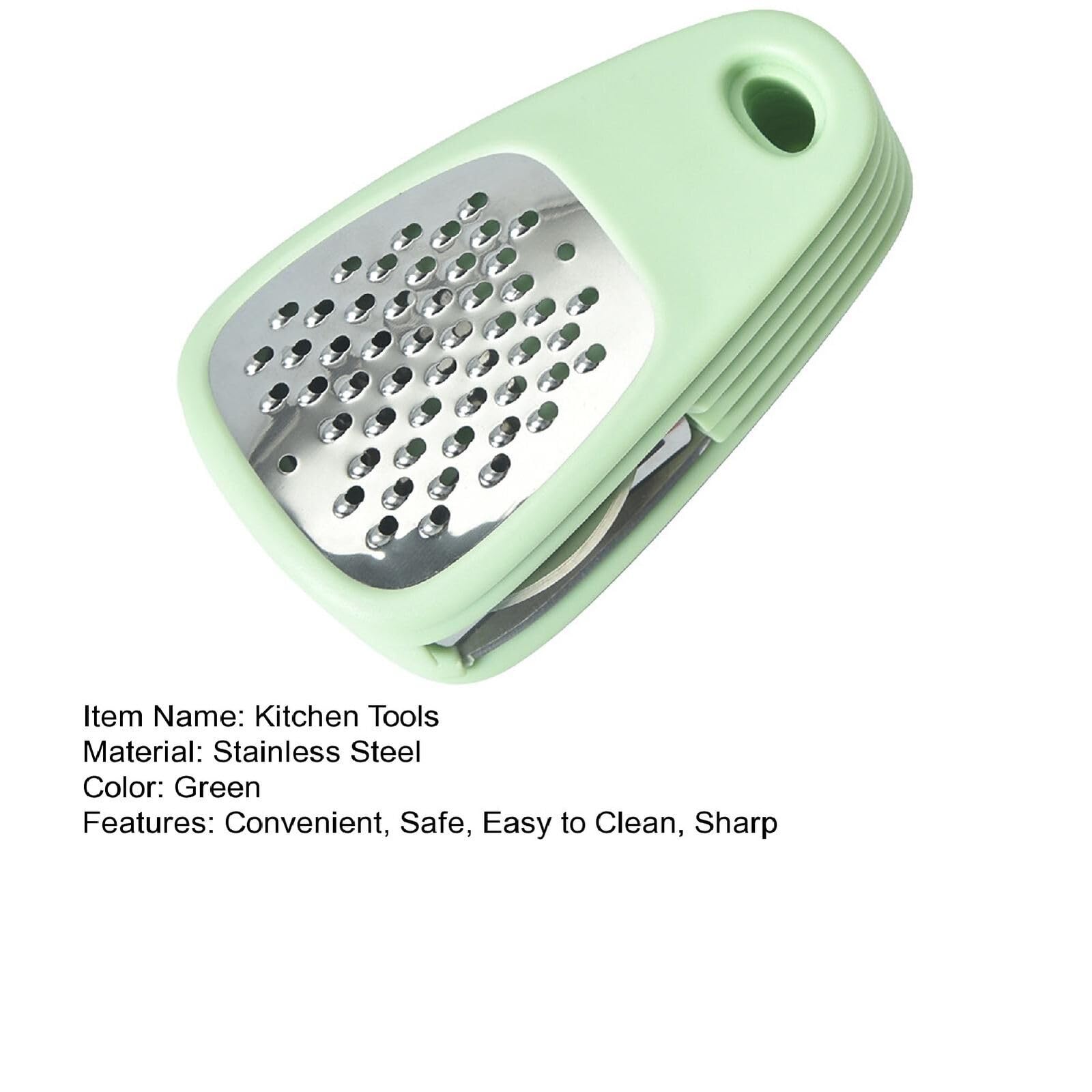 YELONA 6-Piece Multipurpose Kitchen Gadgets Set - Space Saving Cooking Tools with Grater, Peeler, Garlic/Ginger Grinder, Bottle Opener, Pizza Cutter & Herb Stripper - Perfect for Meal Prep, Pizza Nights & Small Kitchens