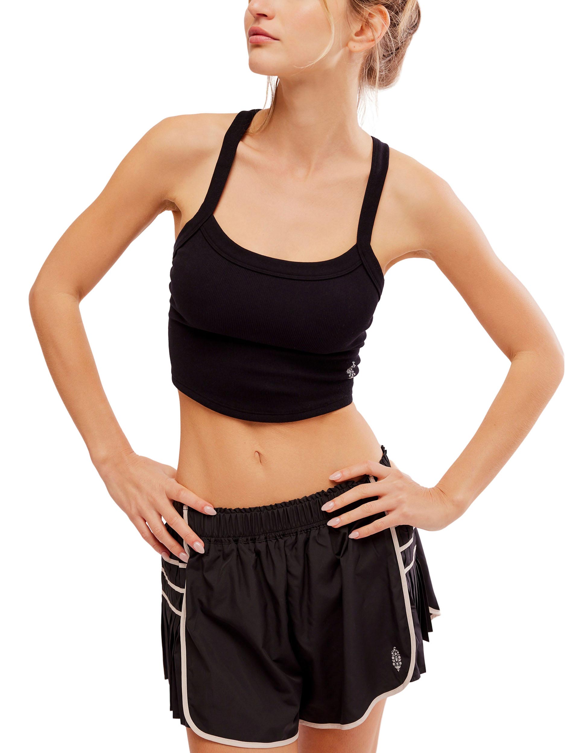 All Clear Cami Solid Black - Women's Basic Stretch Camisole for Layering, Casual Wear & Everyday Comfort