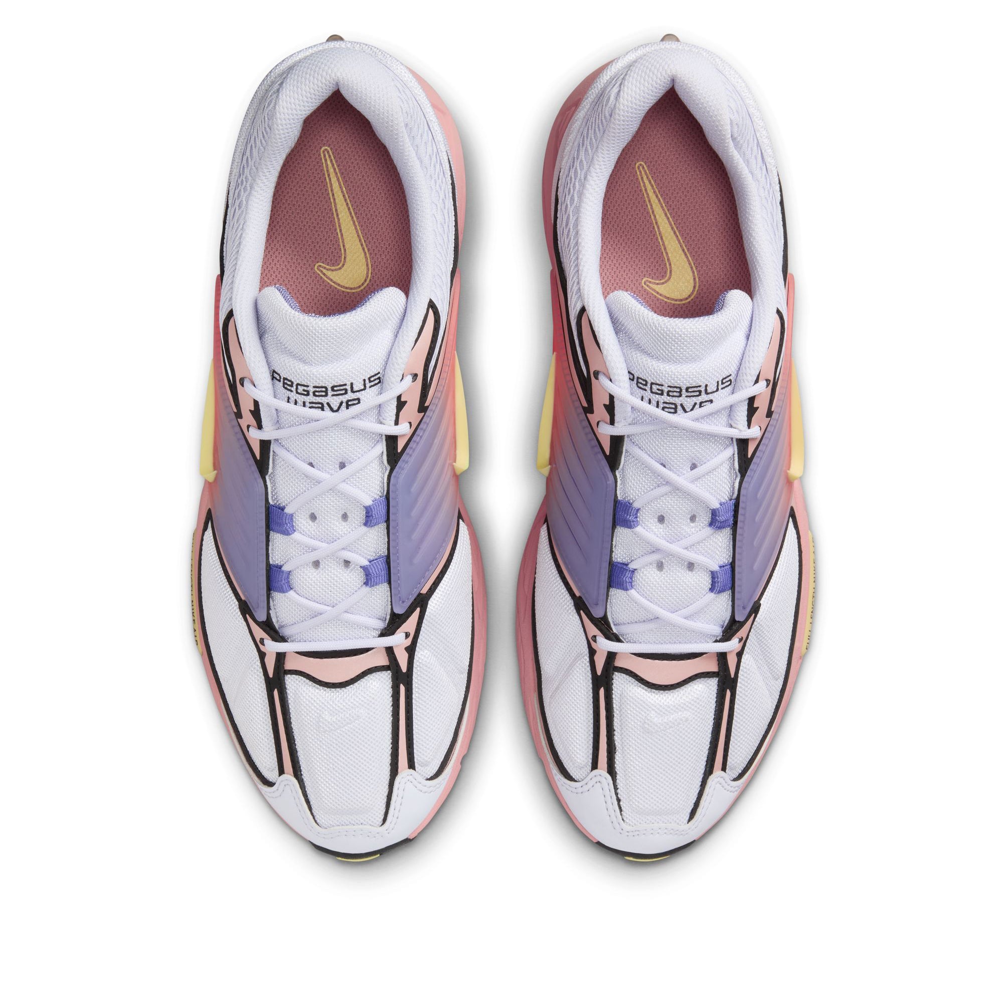 Nike Air Pegasus Wave Running Shoes for Women - Amethyst Tint/Soft Yellow | Lightweight Cushioned Sneakers for Jogging, Gym Workouts & Everyday Wear