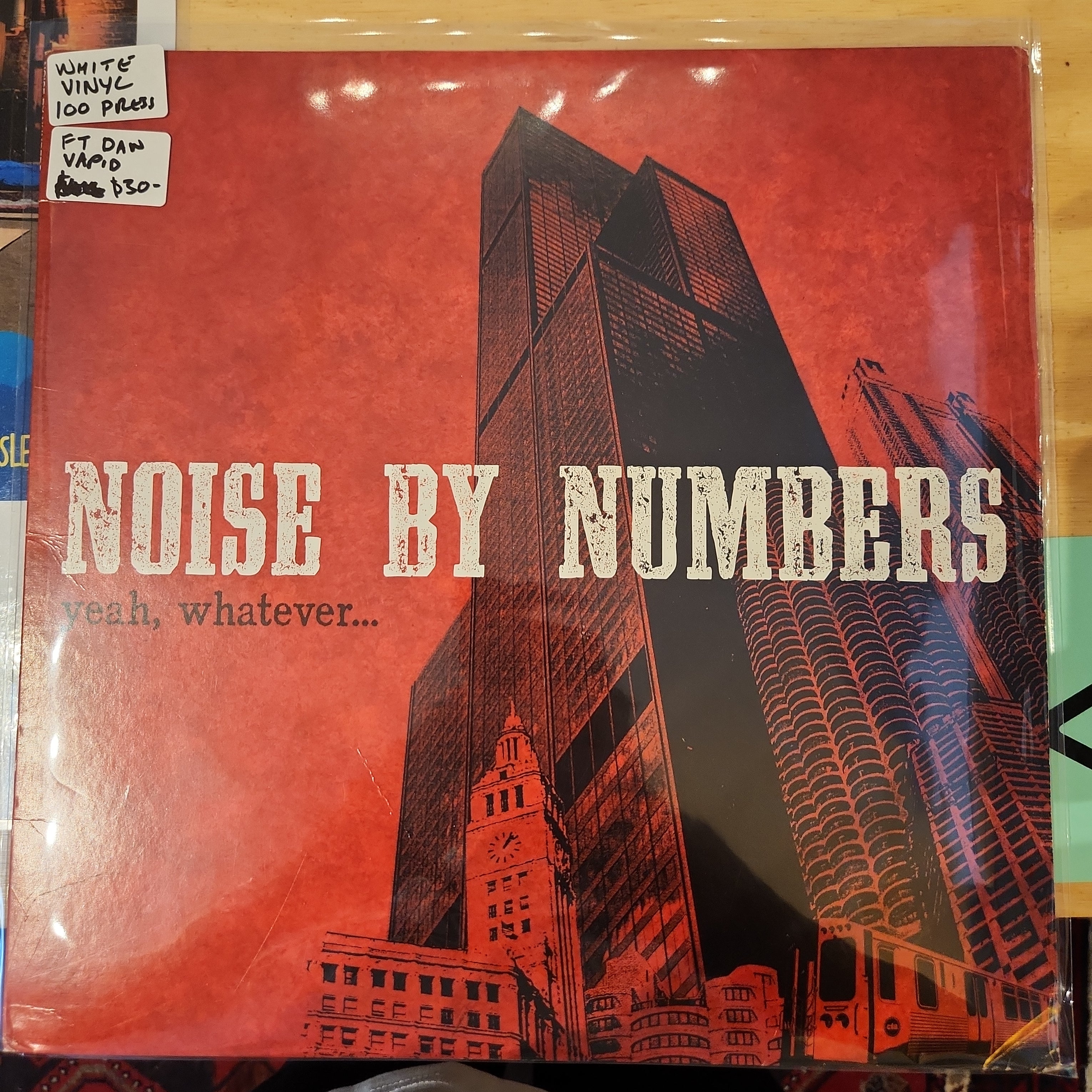 Noise by Numbers - Yeah, Whatever - Used White Vinyl LP Record - Perfect for Vintage Music Collectors & Punk Rock Enthusiasts