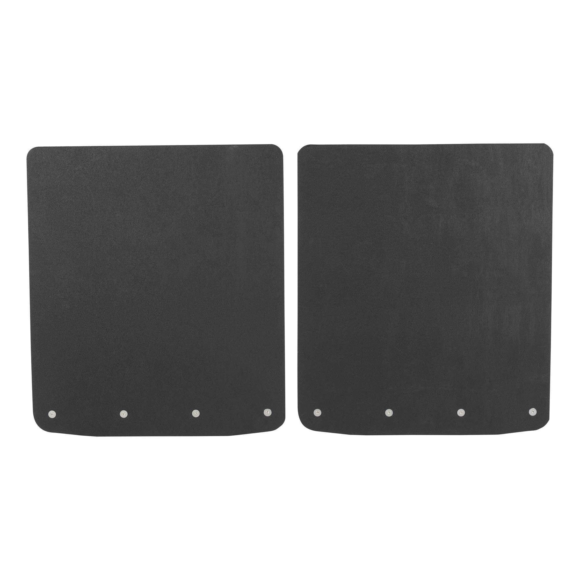 LUVERNE 252023 Universal 20x23 Inch Textured Rubber Mud Flaps with Stainless Steel Plates - Heavy Duty Splash Guards for Trucks, SUVs, and Pickups - All Weather Protection for Mud, Rocks, and Road Debris