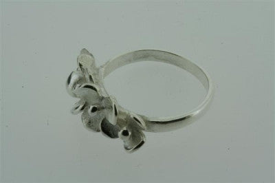 4 Flor Sterling Silver Ring for Women - Elegant Floral Design Wedding Engagement Promise Ring - Perfect for Valentine's Day, Anniversary & Special Occasions