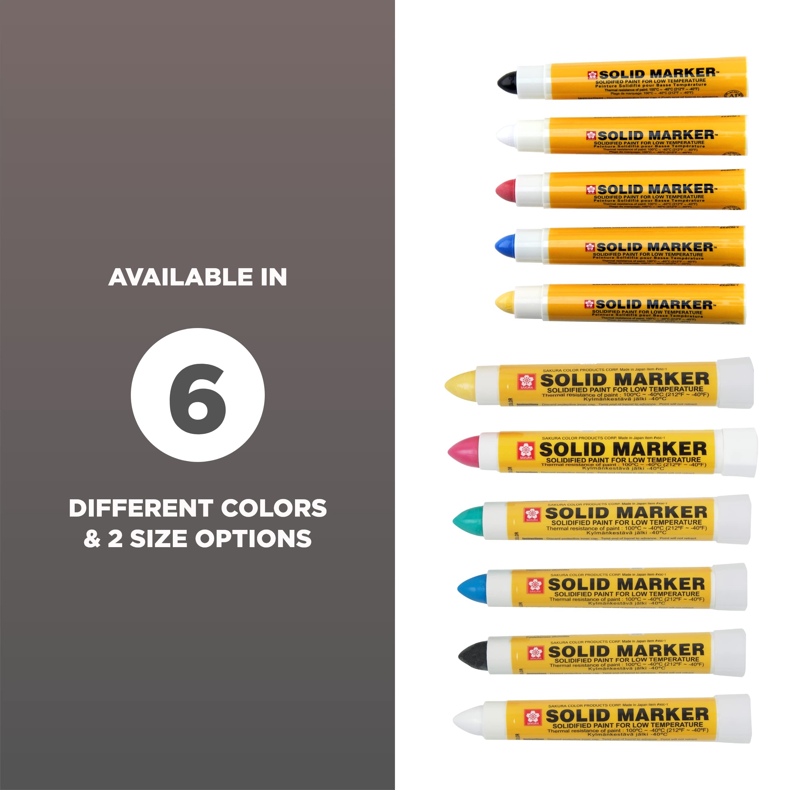 Sakura Solid Paint Markers - Permanent Low-Temperature Twist-Up Paint Pens for Windows, Wood, Glass - Black Ink (1 Pack) - Ideal for DIY Crafts, Home Decor, Sign Making & Glass Painting Projects