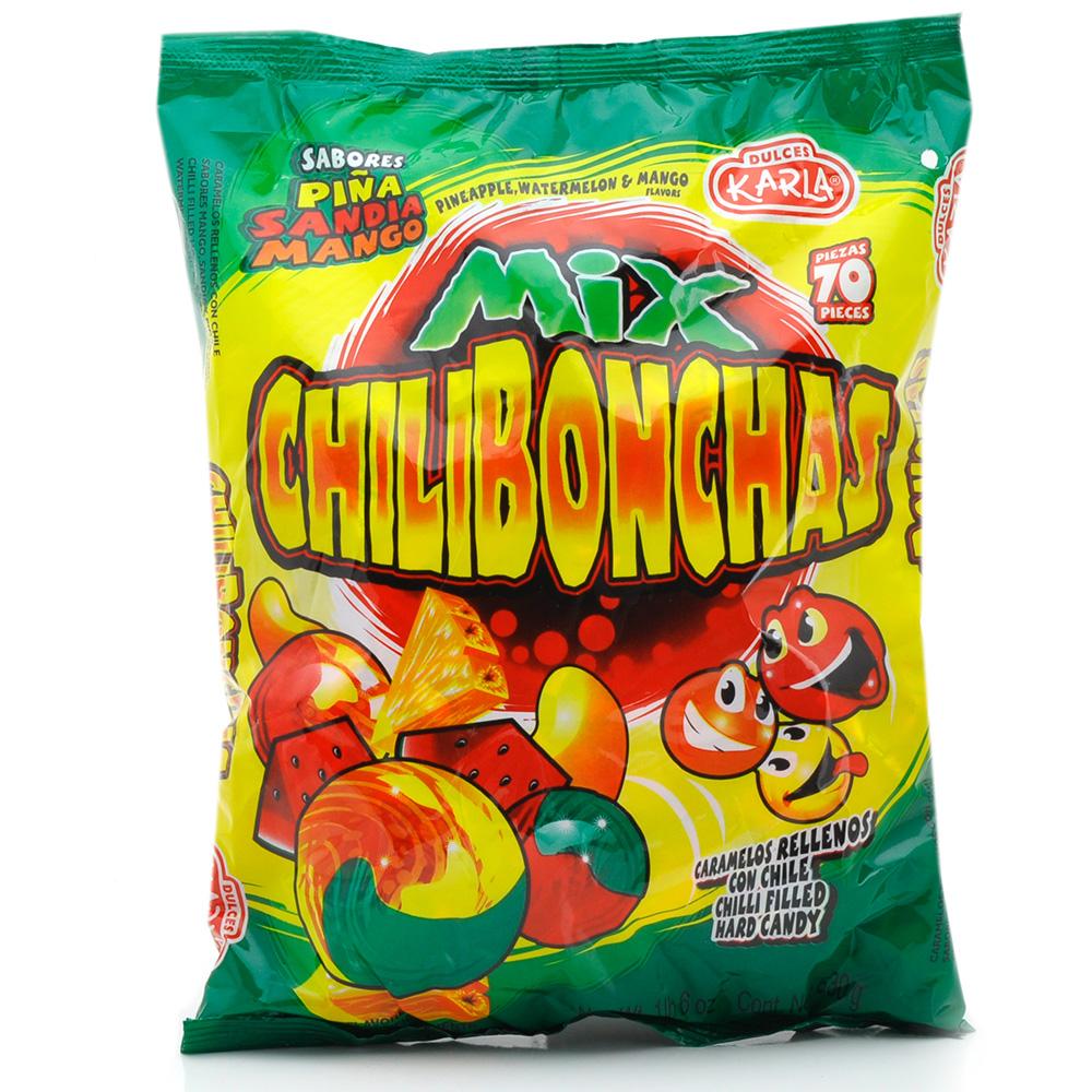 Karla Chilibonchas Mix | 70 Count Spicy Mexican Candy Assortment Bag - Perfect for Parties, Gifts & Snacking