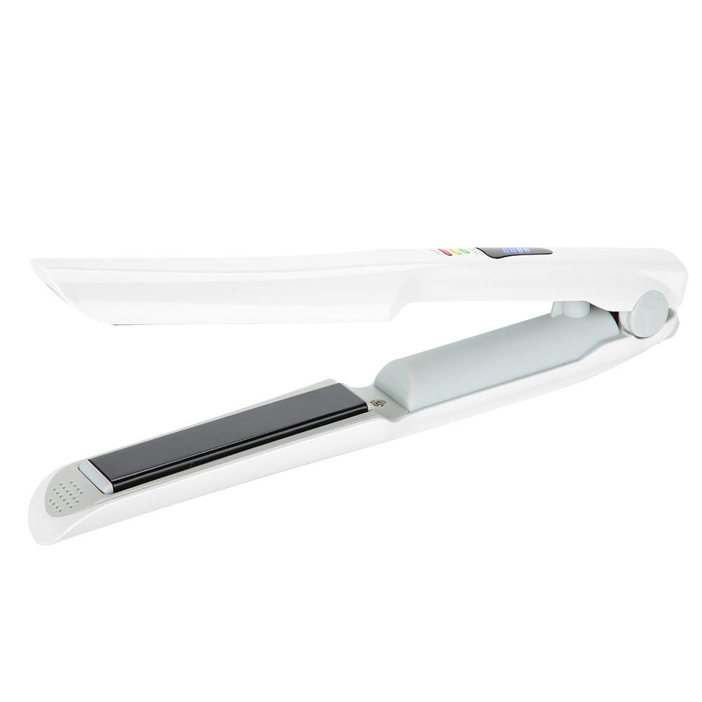 Professional 2-in-1 USB Hair Straightener & Curling Iron with Ceramic Plates - Mini Portable Electric Styler for Straight & Curly Hair - Perfect for Travel, Home & Salon Use
