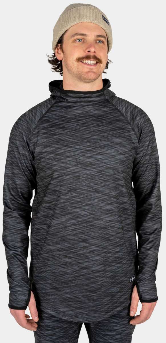BlackStrap Summit Base Layer Hoodie 2024 - Thermal Underwear for Men & Women - Moisture Wicking Cold Weather Hooded Shirt for Hiking, Skiing & Outdoor Activities